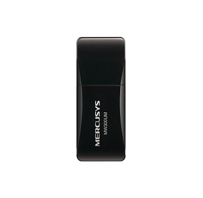 Mercusys MW300UM,  N300 Wi-Fi Мини USB-адаптер,  чипсет Realtek,  2T2R,  до 300 Мбит / с на 2, 4 ГГц,  802.11b / g / n,  1 порт USB 2.0