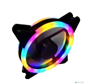 Вентилятор Gembird D12025S12L-CF,  с подсветкой,  120x120x25,  гидродин.,  3pin / 4pin Molex,  провод 35см,  цветной