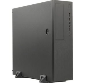 Slim Case Powerman EL555 Black PM-300ATX 2*USB 3.0+2*USB2.0, HD, Audio mATX,  miniATX