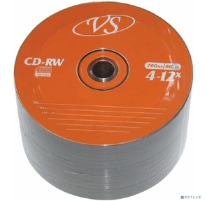Диск CD-RW VS 700 Mb,  12x,  Bulk  (50),   (50 / 600)