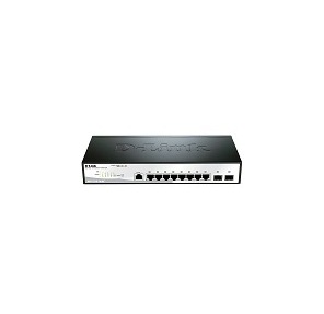 D-Link DGS-1210-10 / ME / A1A,  L2 Managed Switch with 8 10 / 100 / 1000Base-T ports and 2 1000Base-X SFP ports.16K Mac address,  802.3x Flow Control,  4K of 802.1Q VLAN,  802.1p Priority Queues,  Traffic Segment