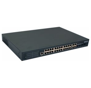 OSNOVO Управляемый L2 PoE коммутатор Gigabit Ethernet на 24 RJ45 PoE + 4 x GE Combo Uplink,  до 30W на порт,  суммарно до 400W
