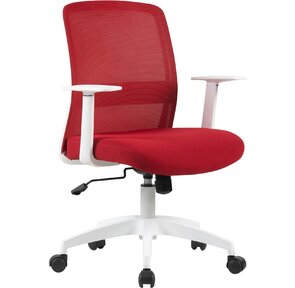 Кресло Cactus CS-WMC333-RD темно-красный пластик белый