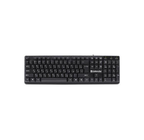 Defender Проводная клавиатура Symbol HB-559 RU, черный, 104 кн, 1.5м