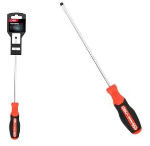 Шлицевая DL3450 SL6x200мм сталь S2,  матовый стержень,  двухкомпонентная прорезиненная рукоять