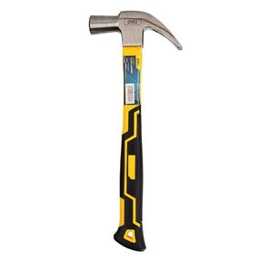 Молоток-гвоздодер Deli DL5027Y 500 гр Фибергласовая рукоять.