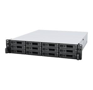 Synology Rack 2U QC3, 6GhzCPU / 4Gb (up to 32) / RAID0, 1, 10, 5, 6 / up to 12 HDDs SATA (3, 5' or 2, 5') (up to 24 w /  RX1223RP) / 2xUSB / 2Gbx1+10Gbx1 (+1Expslot) / iSCSI / 2xIPcam (up to 40) / 2xPS / no rail repl RS2421RP+