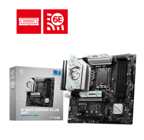 MSI B760M GAMING PLUS WIFI Soc-1700 Intel B760 4xDDR5 mATX AC`97 8ch (7.1) 2.5Gg+HDMI+DP