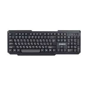 Клавиатура Exegate LY-404,  <USB,  черная,  104кл,  Enter большой> Color box
