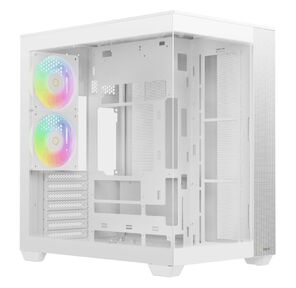 Корпус ПК без блока питания /  Case Ocypus Delta C74 WH ARGB,  Midi-Tower,  TG,  2x120mm ARGB,  2xUSB-A 3.0 + 1xUSB-C 3.1,  ATX,  mATX,  mITX White