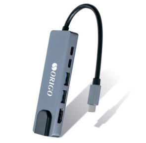 ORIGO Док-станция USB-C,  2xUSB 3.0,  1xUSB-C / PD 3.0,  1xUSB-C,  1x1000Base-T,  1xHDMI