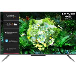 Телевизор LED Skyworth 43" 43G66G Eye Care черный / серый 4K Ultra HD 60Hz DVB-T DVB-T2 DVB-C DVB-S DVB-S2 USB WiFi Smart TV