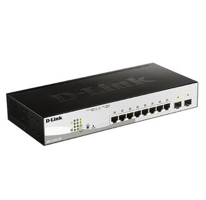 Коммутатор /  DGS-1210-10P / FL Managed L2 Switch 8x1000Base-T PoE,  2x1000Base-X SFP,  PoE Budget 65W,  Surge 6KV,  CLI