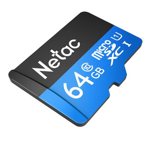 Флеш-накопитель NeTac Карта памяти Netac MicroSD card P500 Standard 64GB,  retail version w / SD adapter