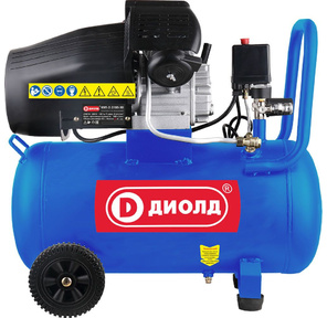 Компрессор поршневой Диолд КВП-2-2100-50 масляный 340л / мин 50л 2100Вт синий / черный