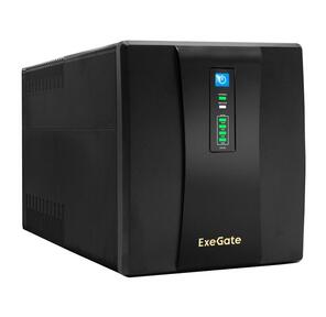 Exegate EP285490RUS ИБП ExeGate SpecialPro UNB-1200.LED.AVR.EURO.RJ.USB <1200VA / 750W,  LED,  AVR,  4 евророзетки,  RJ45 / 11,  USB,  Black>