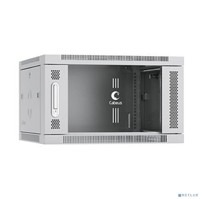 Cabeus SH-05F-6U60 / 35 Шкаф телекоммуникационный настенный 19" 6U 600x350x368mm  (ШхГхВ) дверь стекло,  цвет серый  (RAL 7035)