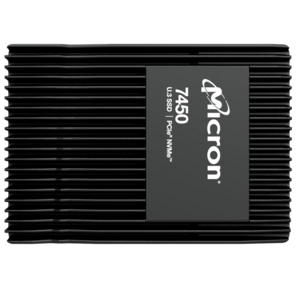 Micron SSD 7450 MAX,  1600GB,  U.3 (2.5" 15mm),  NVMe,  PCIe 4.0 x4,  3D TLC,  R / W 6800 / 2700MB / s,  IOPs 800 000 / 250 000,  TBW 8700,  DWPD 3  (12 мес.)