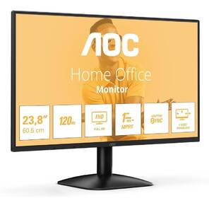 МОНИТОР 23.8" AOC 24B31H Black  (IPS,  1920x1080,  120Hz,  1 ms,  178° / 178°,  250 cd / m,  1500:1,  +HDMI 1.4  (AC ext))