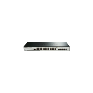 D-Link DGS-1510-28X / A1A,  Gigabit Stackable SmartPro Switch with 24 10 / 100 / 1000Base-T ports,  4 10G SFP+  ports