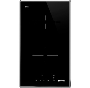 SMEG SE232TX1 Cтеклокерамическая варочная панель,  30 см,  прямой край в рамке из нержавеющей стали
