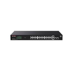 IP-COM G2228P-24-410W Web smart коммутатор с 26 гигабитными портами и 2 SFP-портоми,  PoE 24х30Вт  (до 370Вт)