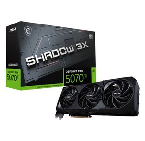 Видеокарта MSI RTX5070Ti SHADOW 3X OC 16GB GDDR7 256bit 3xDP HDMI 3FAN RTL