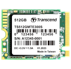 Transcend MTE300S,  512гб,  3D TLC NAND,  M.2 2230 , PCI-E 4x [ R / W - 2000 / 1100 MB / s]