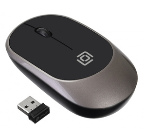 Мышь Oklick 535MW черный / серый оптическая  (1000dpi) беспроводная USB  (3but)