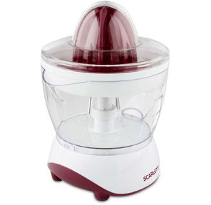 Соковыжималка цитрусовая Scarlett SC-JE50C06 25Вт рез.сок.:700мл. белый / коричневый