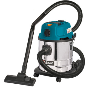 Bort Пылесос для сухой и влажной уборки BSS-1620-STORM {бак 20 л; 1600 Вт;  шланг 3 м; всасывание 270 Вт; Уровень шума 78 дБ; Вес изделия 6, 13 кг; Напряжение 220 В; гарантия 2 г} [93417487]