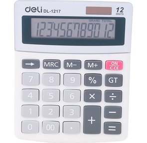 Калькулятор настольный Deli E1217 в ассортименте 12-разр.