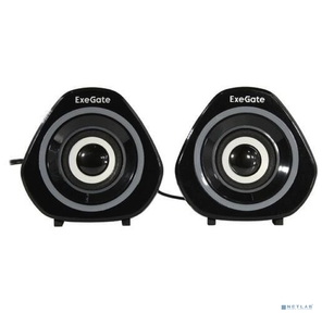 Exegate EX289680RUS Акустическая система 2.0 ExeGate Accord 210  (питание USB,  2х3Вт  (6Вт RMS),  60-20000Гц,  цвет черный,  RGB подсветка)