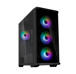 ZALMAN Z10 DUO,  ATX,  BLACK,  WINDOW,  2x3.5",  2x2.5",  2xUSB3.0,  1xUSB 3.1 Type-C,  FRONT 3x120mm Infinity Mirror ARGB,  REAR 1x120mm Infinity Mirror ARGB,  replaceable front panel