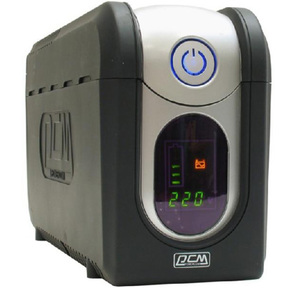 Powercom "Imperial IMD-625AP" ИБП  (UPS) 625VA,  черно-серебр.  (USB)  (3 кабеля)