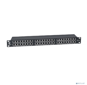 CABEUS PLHD-48-CAT.6-SH-DUAL IDC-1U ПАТЧ-ПАНЕЛЬ ВЫСОКОЙ ПЛОТНОСТИ 19",  1U,  48 ПОРТОВ RJ-45,  КАТЕГОРИЯ 6,  ПОЛНОСТЬЮ ЭКРАНИРОВАННАЯ,  DUAL IDC