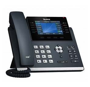 YEALINK SIP-T46U,  цветной экран,  2 порта USB,  16 аккаунтов,  BLF,   PoE,  GigE,  без БП,  шт