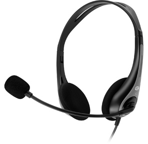 Наушники с микрофоном Оклик HS-M300 черный / серый 1.8м накладные оголовье  (1876323)