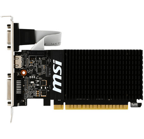 MSI GT 710 2GD3H LP nVidia GeForce GT 710 2048Mb 64bit DDR3 954 / 1600 DVIx1 / HDMIx1 / CRTx1 / HDCP Ret PCI-E low profile