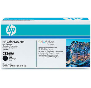 Черный картридж HP Color LaserJet CE260A  (8500 pages)