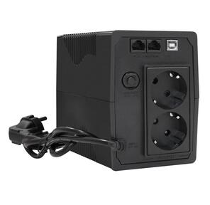 Exegate EP285555RUS ИБП ExeGate Power Back BNB-650.LED.AVR.EURO.RJ.USB <650VA / 360W,  LED,  AVR, 2 евророзетки,  RJ45 / 11,  USB,  Black>