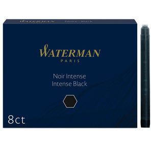 Картридж Waterman Standart  (CWS0110850) черные чернила для ручек перьевых  (8шт)