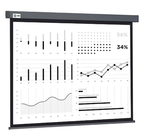 Экран Cactus 180x180см Wallscreen CS-PSW-180X180-SG 1:1 настенно-потолочный рулонный серый