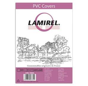 Обложки для переплёта Fellowes A4 прозрачный  (100шт) Lamirel  (LA-78680)