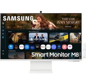 Монитор Samsung 32" S32FM803UIXCI белый VA LED 4ms 16:9 HDMI M / M матовая HAS Piv 3000:1 400cd 178гр / 178гр 3840x2160 60Hz 4K USB 7кг