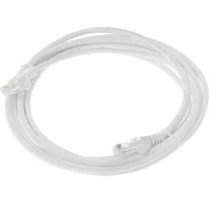Кабель Патч-корд Lanmaster UTP LAN-PC45 / U5E-3.0-WH вилка RJ-45-вилка RJ-45 кат.5е 3м белый LSZH  (уп.:1шт)