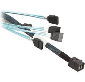 Cable SFF-8643 - 4*SATA  (MiniSAS HD -to- 4*SATA),  1m  (analog LSI00411,  2279800-R,  L5-00221-00)
