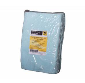 Салфетки универсальные чистящие безворсовые Hi-Black,  пачка / 100шт  (10*15см)