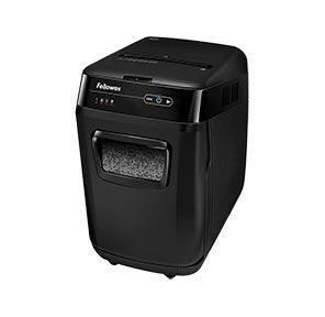 Шредер Fellowes AutoMax 200M  (секр.P-5) / фрагменты / 200лист. / 32лтр. / скобы / пл.карты