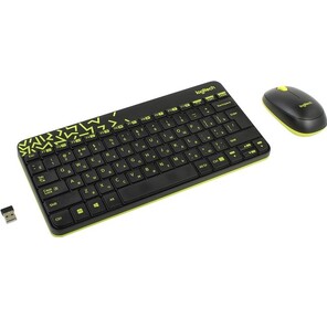 Logitech Wireless Desktop MK240 Nano Black Retail Combo